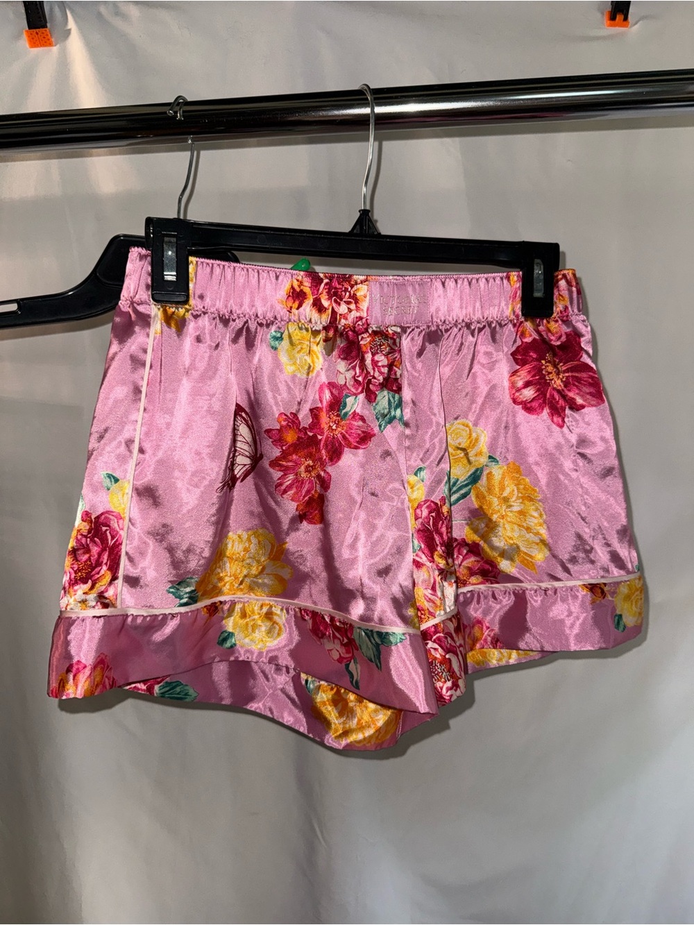 Victoria's Secret Pink Floral Satin Lounge Shorts